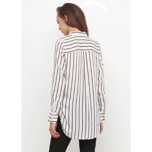 Блуза H&M 4781255 44 белая с длинным рукавом: Вид Блузы