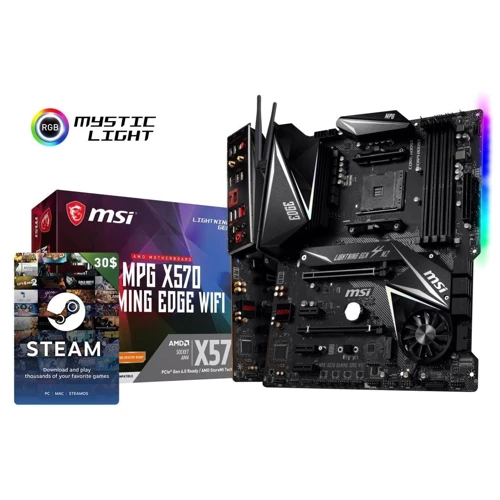 MSI MPG X570 GAMING EDGE WIFI: Дополнительно Адаптер Wi-Fi, Радиатор на VRM, Поддержка UEFI