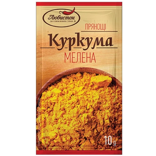 Упаковка Куркума молотая Любисток 19х10 г (УП4820076015281)
