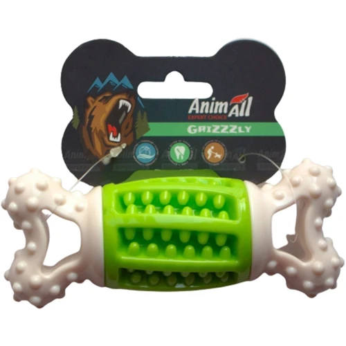 Игрушка AnimAll GrizZzly 9918 косточка-зубочиска для собак 14.2х5.7х4.7 см PS04017 зелёная (149162)