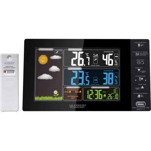 Метеостанція La Crosse WS6827 Black