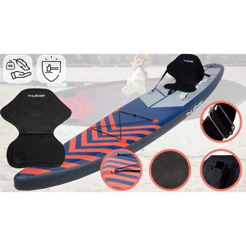 Надувна дошка SUP THUNDER Steel 365 см з веслом Red (SUP-STEEL-RED) фото 4