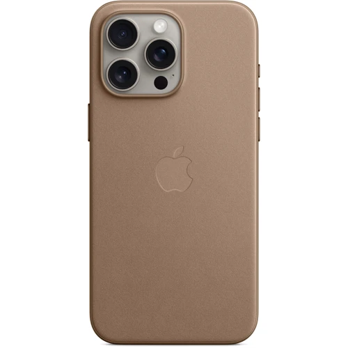 Чехол для iPhone Apple iPhone 15 Pro Max FineWoven Case with MagSafe - Taupe (MT4W3ZM/A): Материалы Ткань