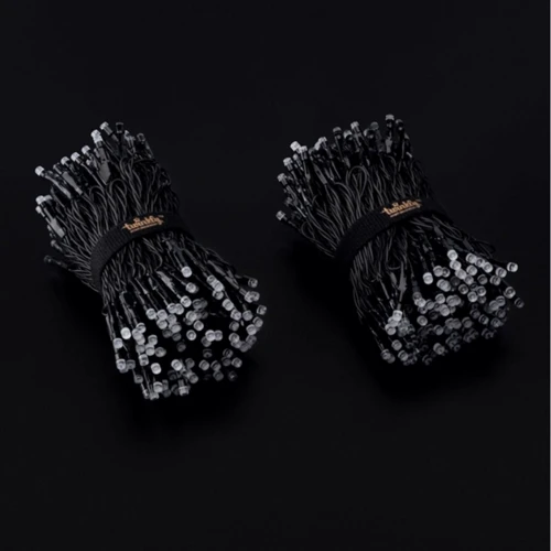 Гирлянда Smart LED Twinkly Strings RGBW 600 Gen II IP44 длина 48м кабель черный: Тип Линейная