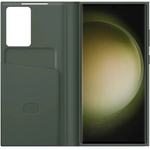 Аксессуар для смартфона Samsung Smart Clear View Cover Khaki for Samsung S918 Galaxy S23 Ultra (EF-ZS918CGEGRU): Материал TPU (термополиуретан)