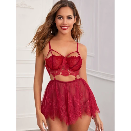 Пеньюар NDS 019-2 One Size Burgundy (23539)