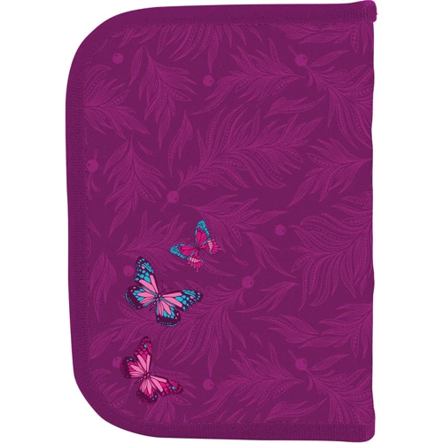 Пенал без наполнение Kite Education Butterflies K19-622-7, 1 отделение, 2 отворота: Год выпуска коллекции 2019