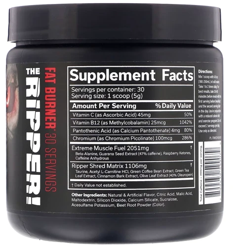 Жиросжигатель JNX Sports The Ripper 150 g / 50 serving / Sour strawberry: Пол Унисекс