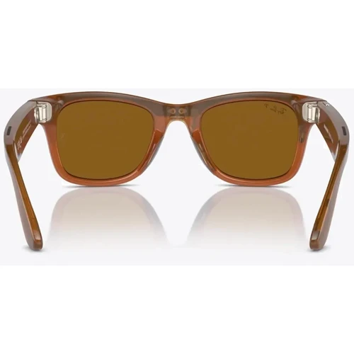 Смарт-окуляри Ray-Ban Meta Matte Shiny Caramel Transparent / Polarized Brown фото 8
