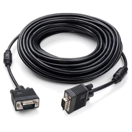 Кабель і перехідник Vinga VGA 15.0m ferrits (VCPVGAF15BK)