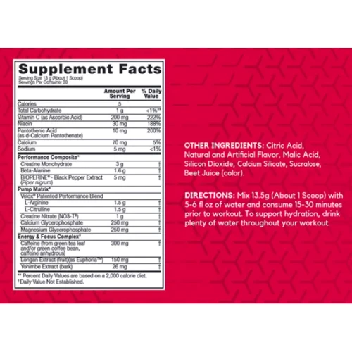 Предтренировочный комплекс BSN Endorush 390 g / 30 servings / watermelon: Тип Комплекс до тренировки