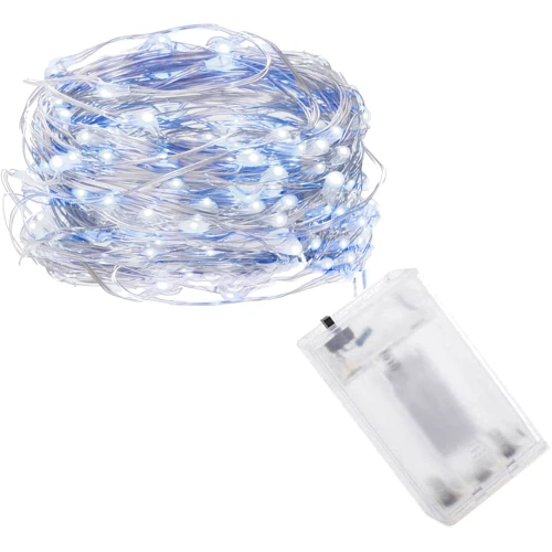 Гирлянда на батарейках Springos 9.9 м 100 LED CL0022 Cold White/Blue фото 5