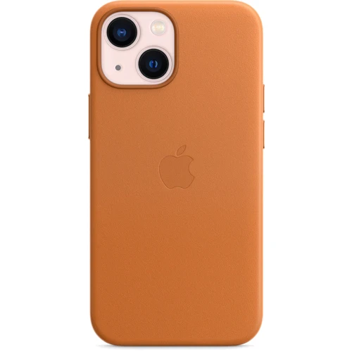 Чехол для iPhone Apple Leather Case with MagSafe Golden Brown (MM0D3) for iPhone 13 mini: Тип чехла накладка на заднюю часть