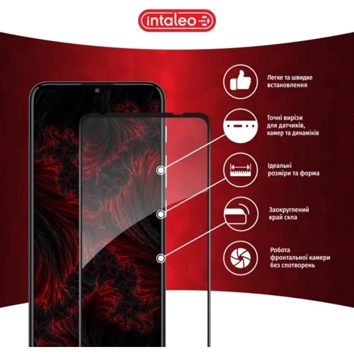 Аксессуар для смартфона Intaleo Tempered Glass Full Glue Black for Motorola Moto E20: Тип защитное стекло