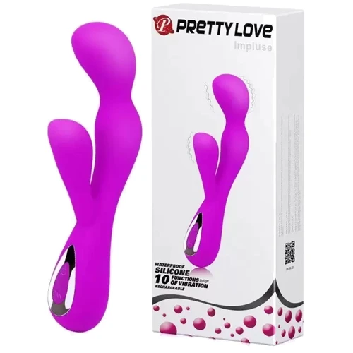 Вибромассажер со стимуляцией клитора Pretty Love - IMPULSE, BI-014116