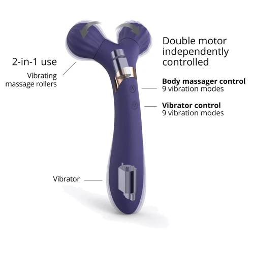 Вібратор для пар 2 в 1 Love To Love FIREBALL - MIDNIGHT INDIGO