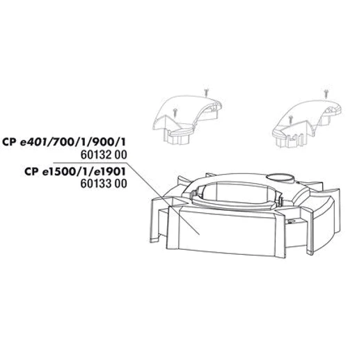 Кожух головы JBL Abdeckung Pumpenkopf для фильтра CristalProfi e1500 (60133): Производитель JBL