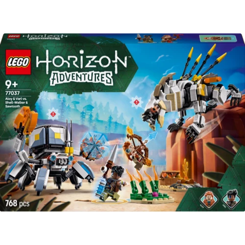 Конструктор LEGO Horizon Aloy і Varl проти Shell-Walker та Sawtooth 768 елементів (77037)