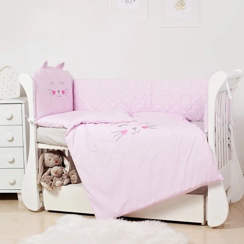 Постельный комплект 6 эл. Twins EVO Miu 4073-EVK-08, pink, розовый: Тип постельный комплект