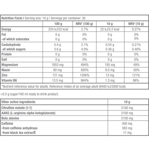 BioTechUSA Black Blood CAF+ 300 g /30 servings/ Cola: Тип Комплекс до тренировки