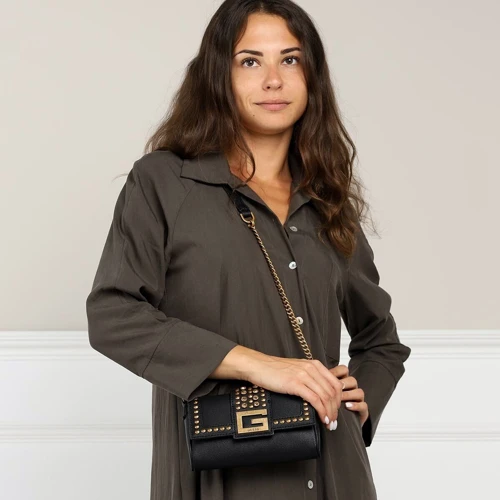 Женская сумка кросс боди Guess Bling Mini Crossbody Flap черная (HWVB7984780-BLA): Тип Сумки