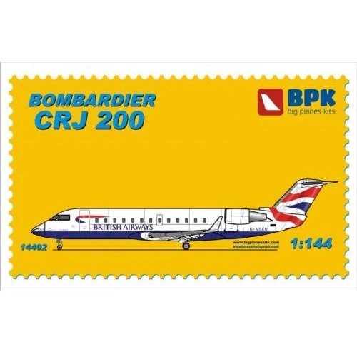 Пасажирський літак Big Planes kits Bombardier CRJ 200 BPK14402
