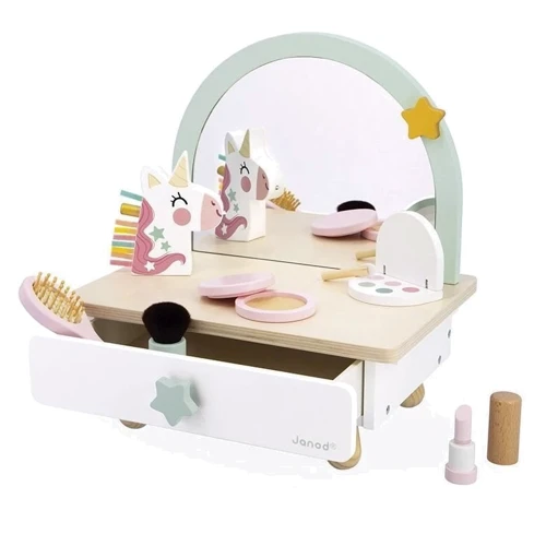 Игровой набор Janod Туалетный столик мини Единорожки (J06463)
