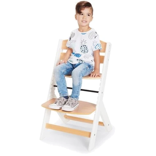Стульчик для кормления с подушкой Kinderkraft Enock White Wood (KHENOC0PWHT0000)