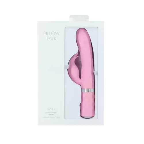 Роскошный вибратор Pillow Talk Lively Pink с кристаллом Сваровски для точки G