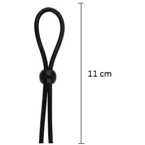 Лассо на пенис с одной фиксирующей бусинкой SKN-LS001 Black