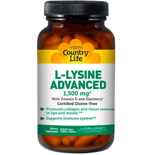 Country Life L-лізин Адванс 1500 мг 180 капсул