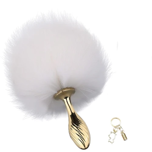 Анальная пробка Кроличий хвост LOCKINK Sevanda White Bunny-Tail Anal Pear-shape Plug: Для кого Унисекс
