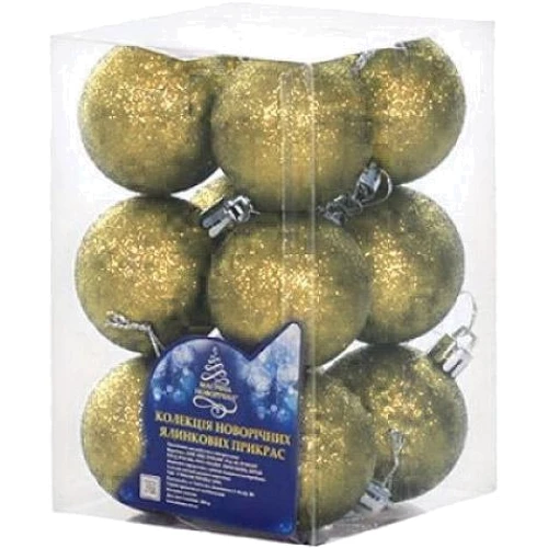 Набор елочных шаров NewYEAR Золотистые (8104-4 gold)
