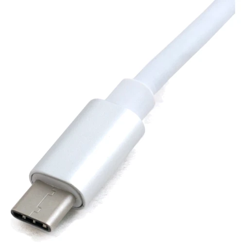 Адаптер ExtraDigital Adapter USB-C to USB-C+VGA+USB3.0 0.15m White (KBV1690): Інтерфейс підключення USB-C