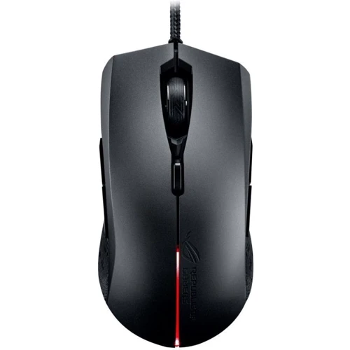 Мишка ASUS Strix Evolve (90MP00J0-B0UA00): інтерфейс підключення дротова USB