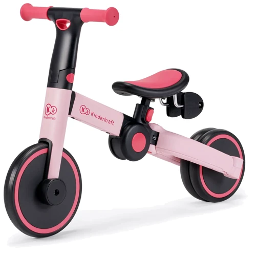 Трехколесный велосипед беговел 3в1 Kinderkraft 4TRIKE Candy Pink  фото 11