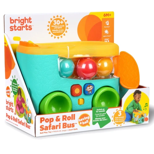Іграшка музична Bright Starts Pop & Roll Safari Bus (16827): Тип музыкальная игрушка