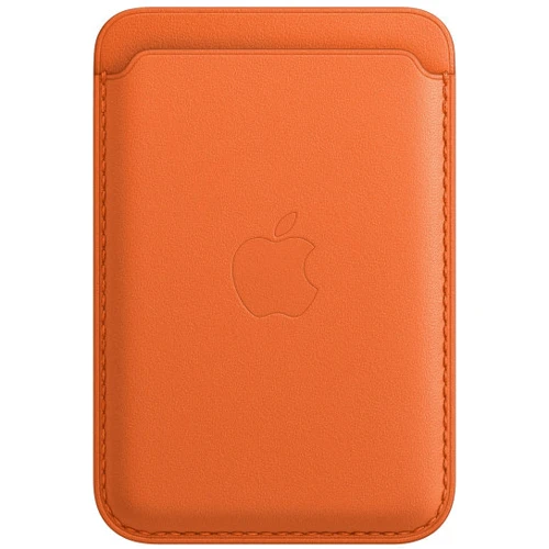 Чохол для iPhone Apple Leather Wallet with MagSafe Orange (MPPY3)