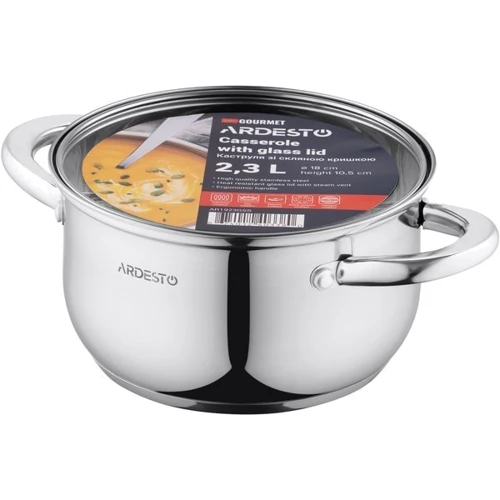 Кастрюля Ardesto Gemini Gourmet 2.3 л (AR1923GSS): Тип Традиционная