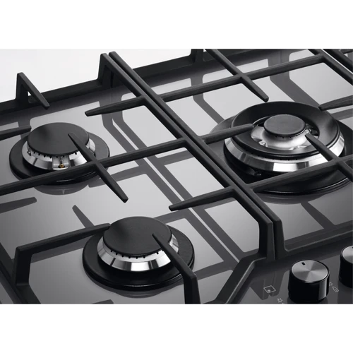 Варочная поверхность газовая Electrolux KGG6436S: Рабочая поверхность стекло (закаленное)