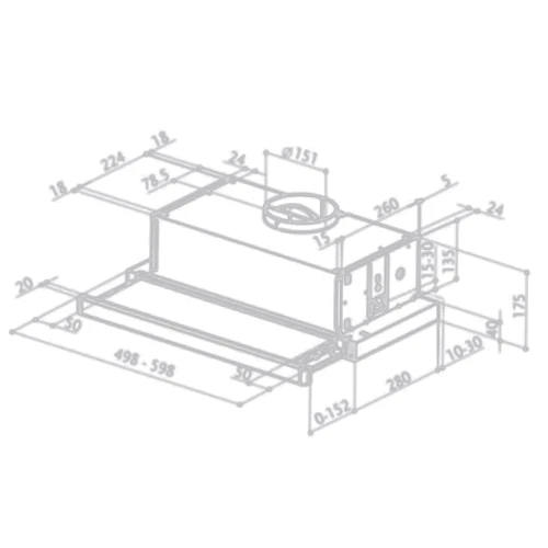Витяжка Faber Flexa Ng Hip Bk A50 (315.0635.131): Тип фільтра повітря Рециркуляция, Отвод