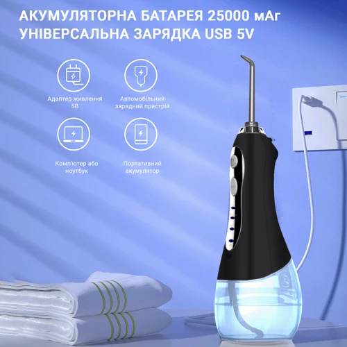 Зубная щетка H2OFloss HF-5 black фото 4