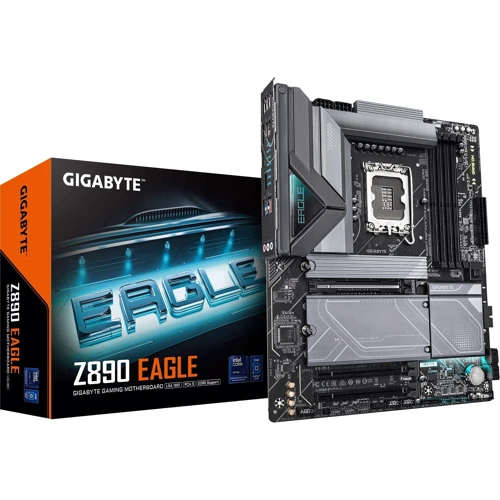 Gigabyte Z890 EAGLE: Разъемы на задней панели S/PDIF (Оптический), Ethernet RJ-45, DisplayPort, USB 3.2 Gen 2, USB 3.2 Gen 1, USB 2.0, Thunderbolt