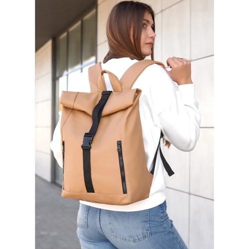 Женский рюкзак Sambag RollTop бежевый (24208026): Пол Женский