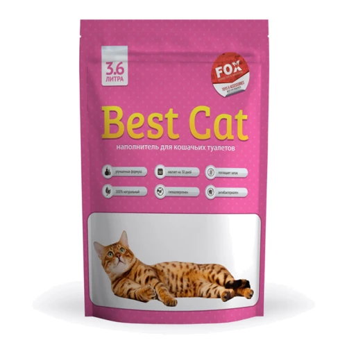 Наполнитель для кошачьего туалета Best Cat Pink Flowers 3.6 л 1.35 кг (SGL006)