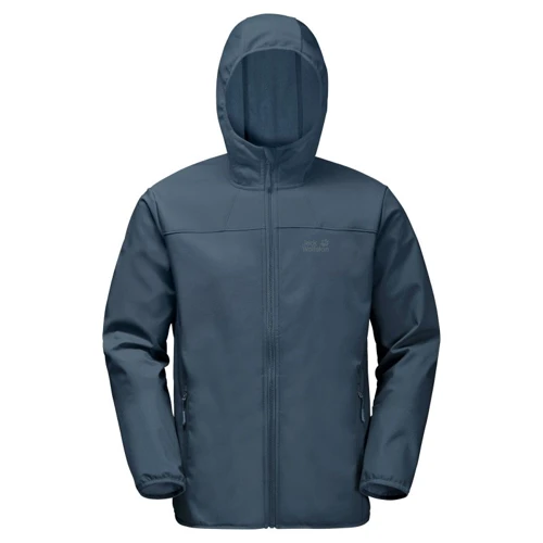 Толстовка Jack Wolfskin Northern Point 1304001-1249 48 синяя на молнии с капюшоном