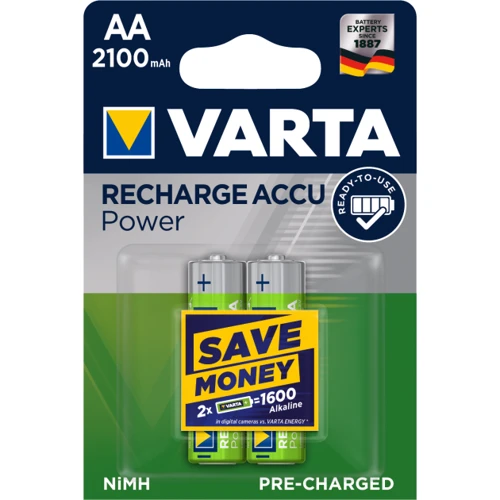 Varta Rechargeable Accu AA 2100mAh NiMh 2шт LONGLIFE ACCU (56706101402)