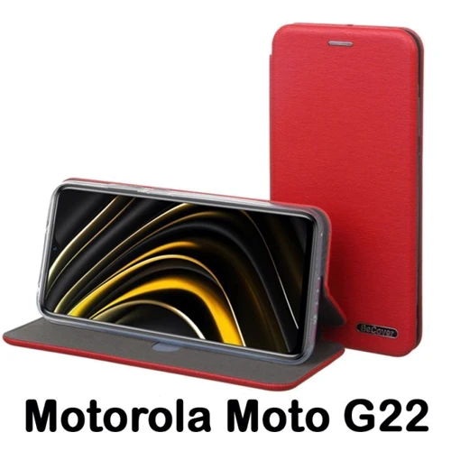 Чохол для телефона BeCover Book Exclusive Burgundy Red для Motorola Moto G22 (707909): Тип чохол книжка