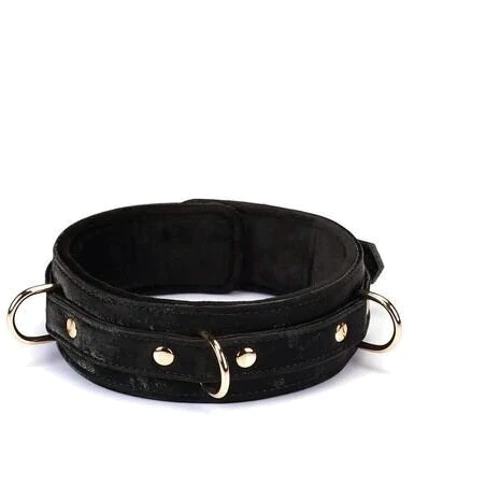 Ошейник с поводком Liebe Seele Boudoir Amor Collar with Leash Black