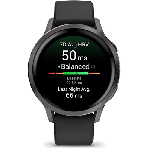 Смарт-часы Garmin Venu 4 41mm Slate with Black Silicone Band (010-03013-02)